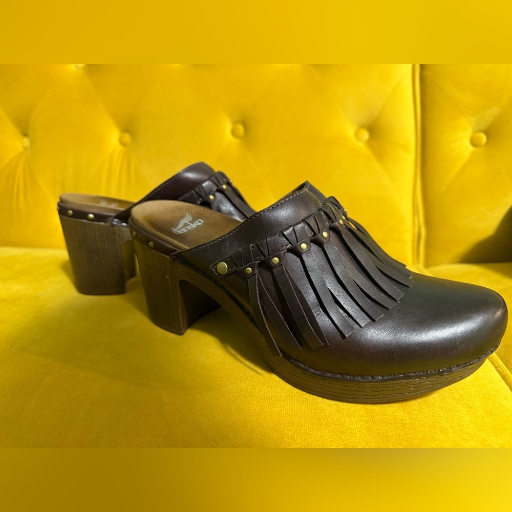 Dansko Deni Mule, EU41, Chocolate Brown